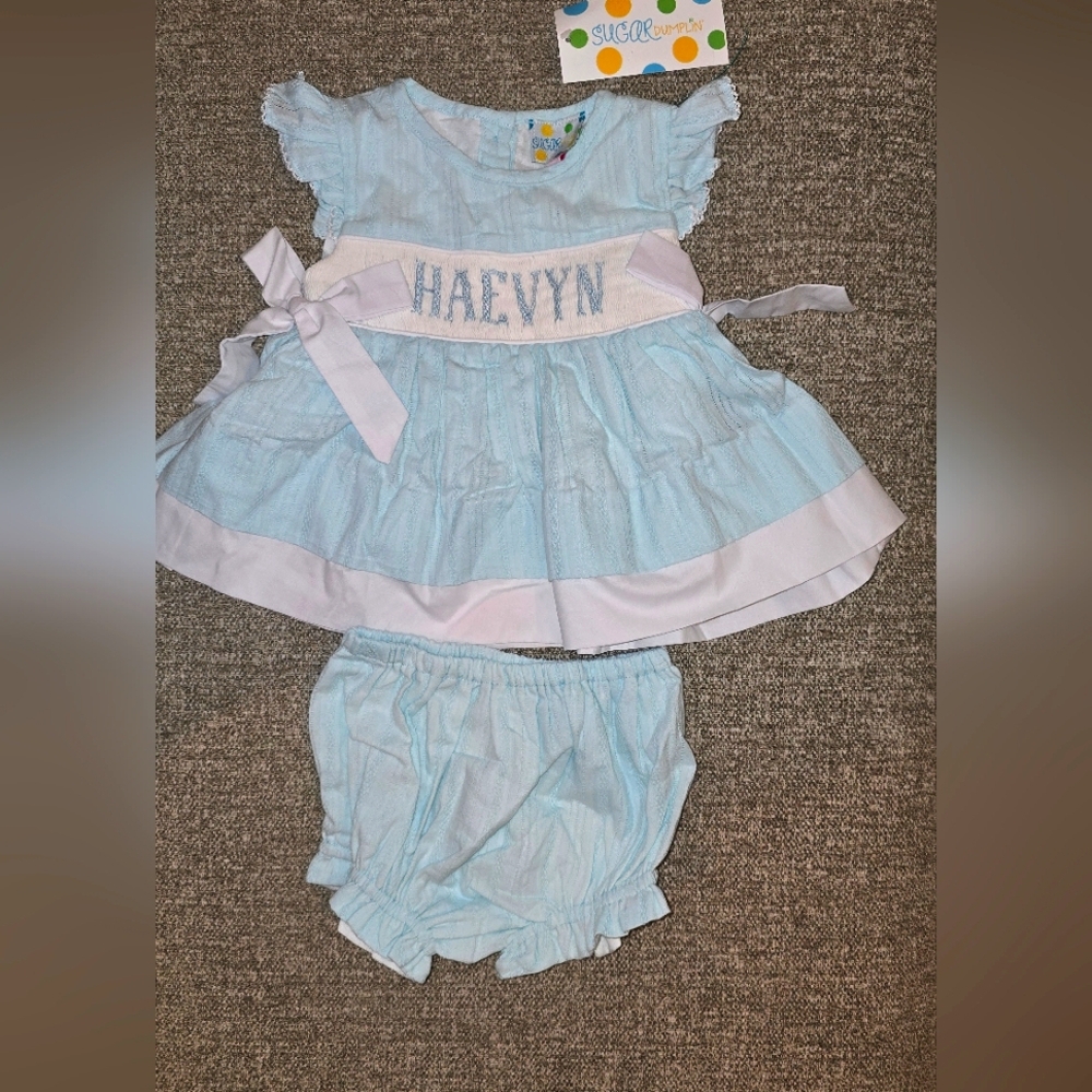 SUGAR DUMPLINS Blue Dress Set HAEVYN